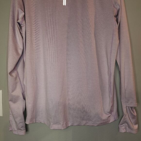 Nike Running Women's Reflective Long Sleeved Shirt Lavender Sz M - Picture 6 of 9